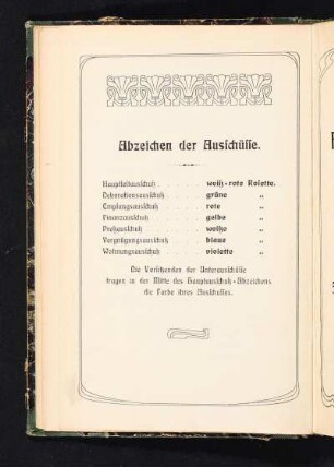 Abzeichen der Ausschüsse.