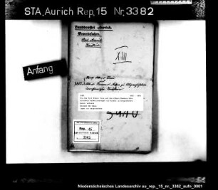 Die dem Rolf Albert Duis und dem Albert Remmers Aden erlaubten Niederlassungen als Krämer in Ostgroßefehn Enthält: u.a. mehrere Skizzen der Hauslagen von Ostgroßefehn