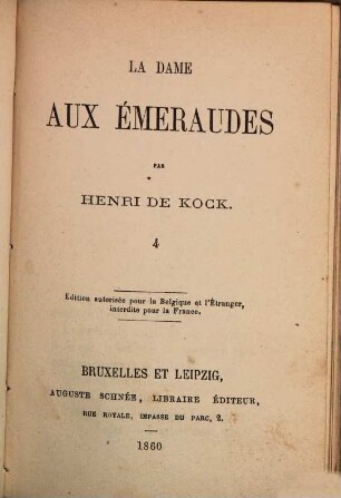 La dame aux émeraudes, 4