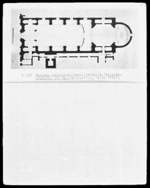 Grundriss der ehemaligen Augustinerchorherren-Stiftskirche in Dießen am Ammersee
