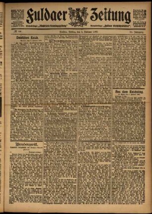 Ausgabe vom Freitag, den 03. Februar 1905.
