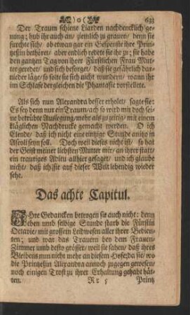 Das achte Capitul