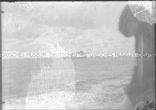 Hochseepassagierdampfer auf offenem Meer