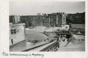 Trümmerbeseitigung in Magdeburg