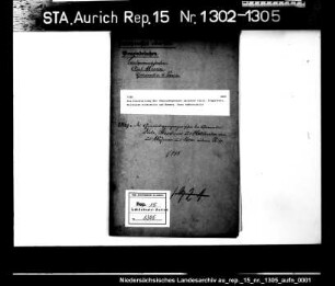 Die Feststellung der Gemeindegrenzen zwischen Diele, Stapelmoor, Holthusen einerseits und Wymeer, Boen andererseits