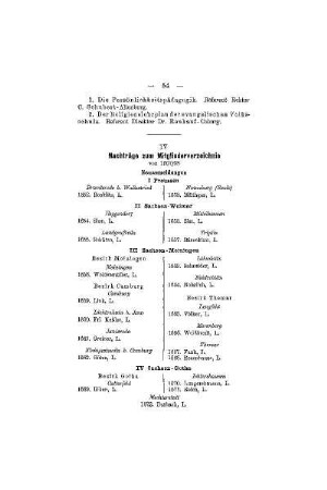 Nachträge zum Mitgliederverzeichnis : von 1907/08