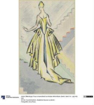 Frau in Abendkleid von Moden Alfred-Marie, Berlin