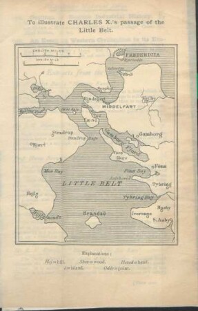 To illustrate Charles X.'s passage of the Little Belt.