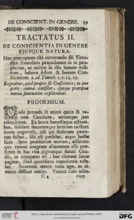 Tractatus secundus