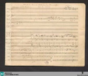 Die Bursen von Köln. Excerpts - Mus. Hs. 1276a : orch
