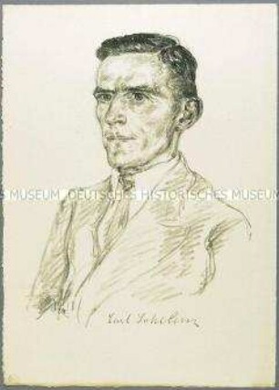 Bildnis des Leichtathleten Carl Schelenz
