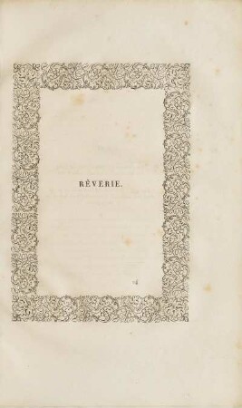 Réverie.
