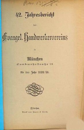 Jahresbericht. 42. 1889/90