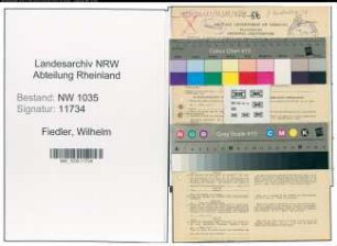 Entnazifizierung Wilhelm Fiedler , geb. 28.02.1900 (Hauer)
