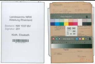 Entnazifizierung Elisabeth Kloth , geb. 20.01.1915 (Postassistent)