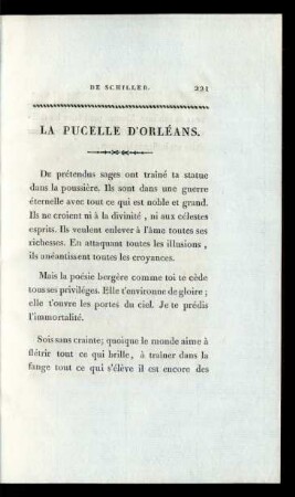 La Pucelle D'Orléans.