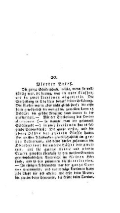 Vierter Brief : [20. Abhandlung]