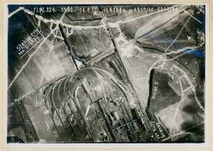 Foto des Stahlwerks von Grenay (Luftbild)