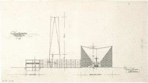 Gsaenger, Gustav; München - Bogenhausen; Ev. Kirche, Parkstadt III. - Schnitte