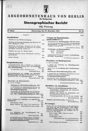 Nr. 22 (102), 20. Dezember 1962