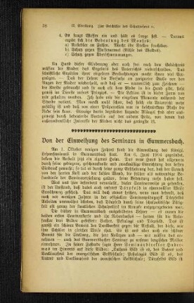 Von der Einweihung des Seminars in Gummersbach