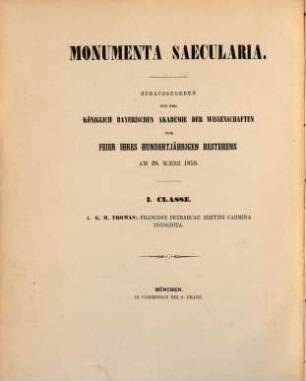 Francisci Petrarcae Aretini Carmina incognita