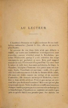 Fauteuils de l'Académie française, 1