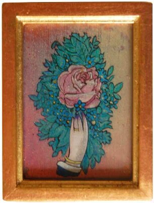 Werner Rohde, Hand mit Blumenstrauß