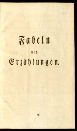 Fabeln und Erzählungen