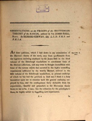 The Transactions of the Royal Irish Academy. 8. 1802