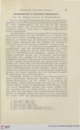 15: Substitutionen in Entwickler-Substanzen