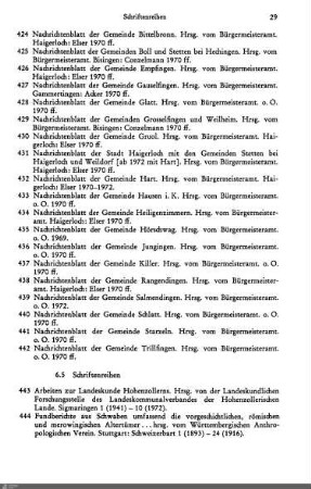 6.5 Schriftenreihen