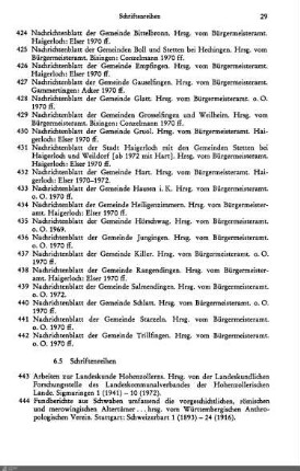 6.5 Schriftenreihen