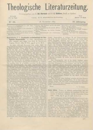 577-578 [Rezension] Hagenbach, K. R., Hagenbach‘s Encyklopädie und Methodologie der theologischen Wissenschaften. 11. Aufl., durchgängig revidirt ergänzt und hrsg. von E. Kautzsch