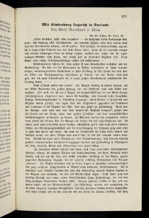 471-473, Mit Hindenburg siegreich in Kurland