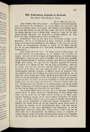 471-473, Mit Hindenburg siegreich in Kurland