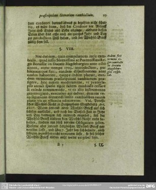 § VIII. Eodem fere termino rigor cambialis in Ducatu Magdeburgico exspirat