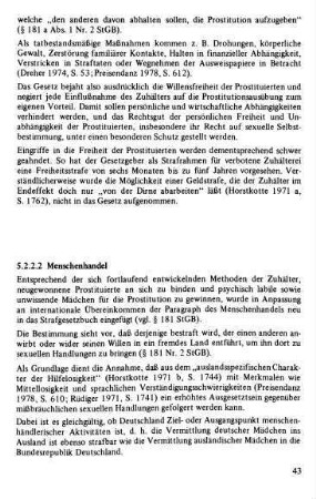 5.2.2.2 Menschenhandel