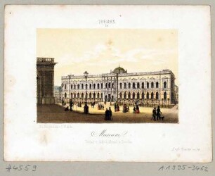 Die Gemäldegalerie Alte Meister (Semperbau) in Dresden von Nordwesten