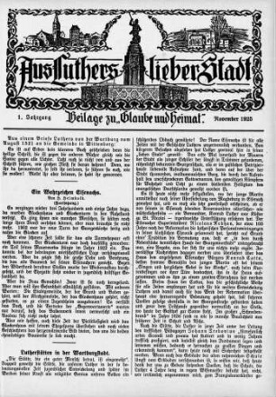 Ein Wahrzeichen Eisenachs (Fortsetzung ) / H. Helmbold