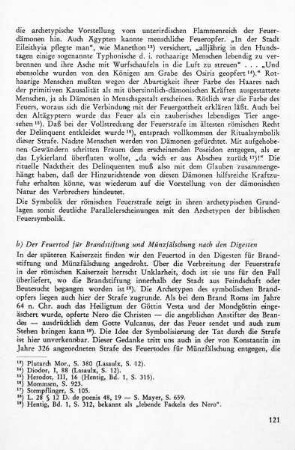 b) Der Feuertod für Brandstiftung und Münzfälschung in den Digesten