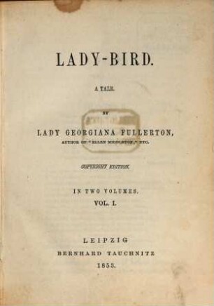 Lady-bird : a tale, 1