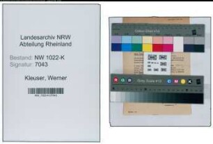 Entnazifizierung Werner Kleuser , geb. 00.00.0000 ()