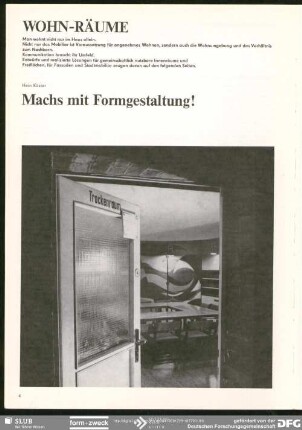 Mach’s mit Formgestaltung! : Wohn-Räume