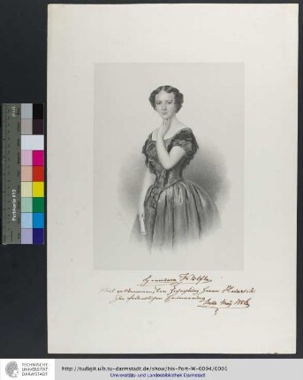 [Hermine Wölfle] / E. Treisse [?] fec: