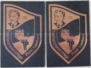 Plakette "Traditionsnamensträger Peter Lamberz"