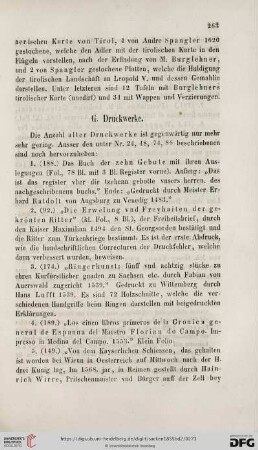 G. Druckwerke