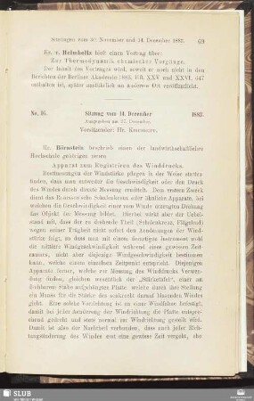No. 16. Sitzung vom 14. December 1883