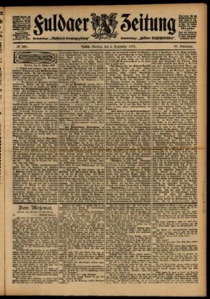 Ausgabe vom Montag, den 02. November 1903.