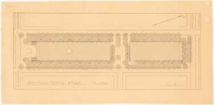 Bismarckplatz, Stolp: (Lichtpause von Inv.-Nr. 41110): Grundriss des Platzes 1:500